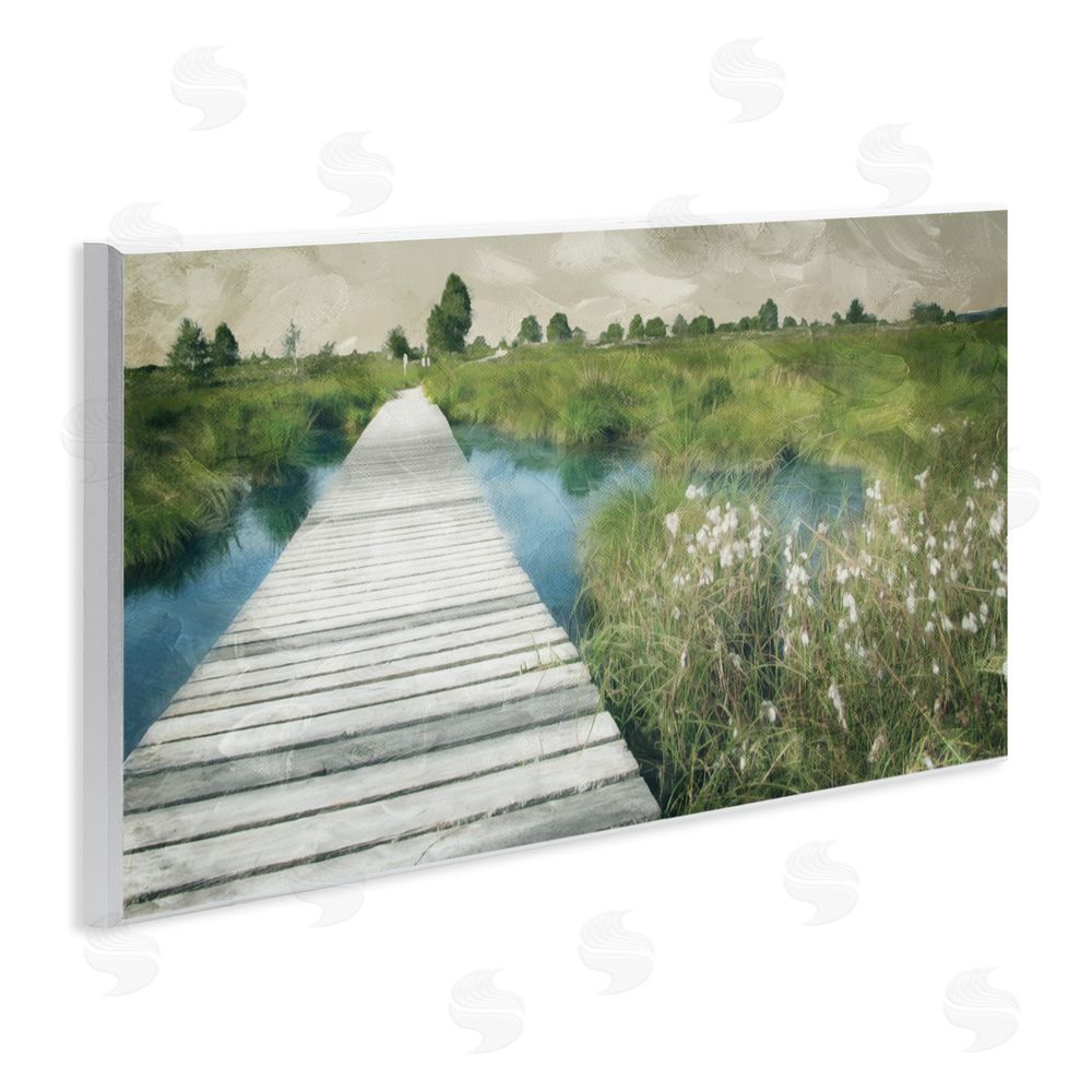 Milli Villa Walkway On The Marsh Wall Plaque Art Print