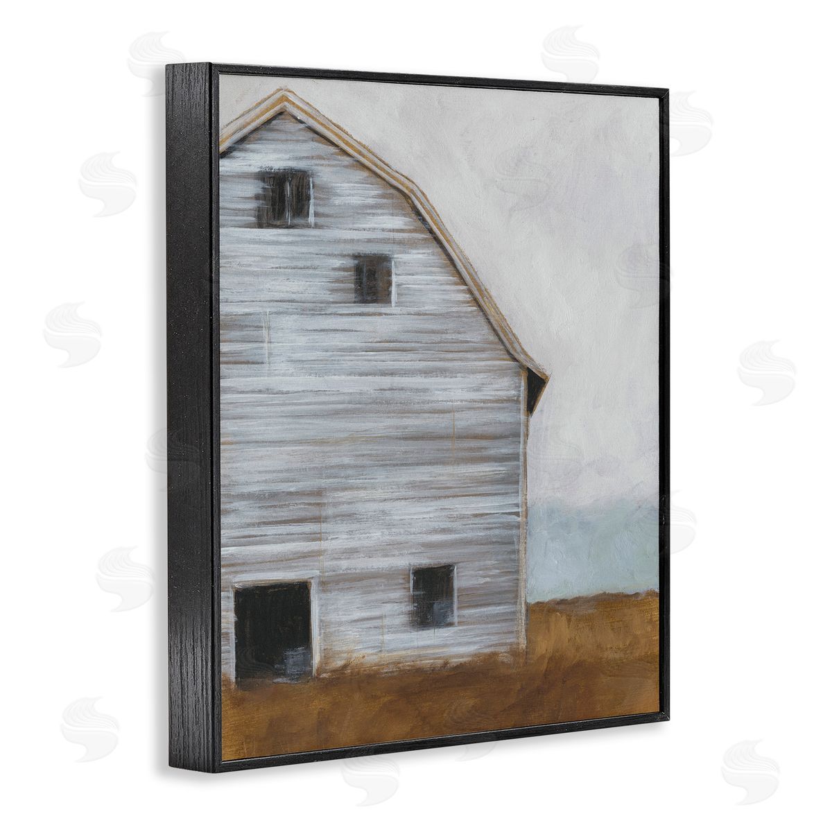 Worn Old Barn Farmhouse Black Frame Print Wall Art, Home Decor by Ethan Harper