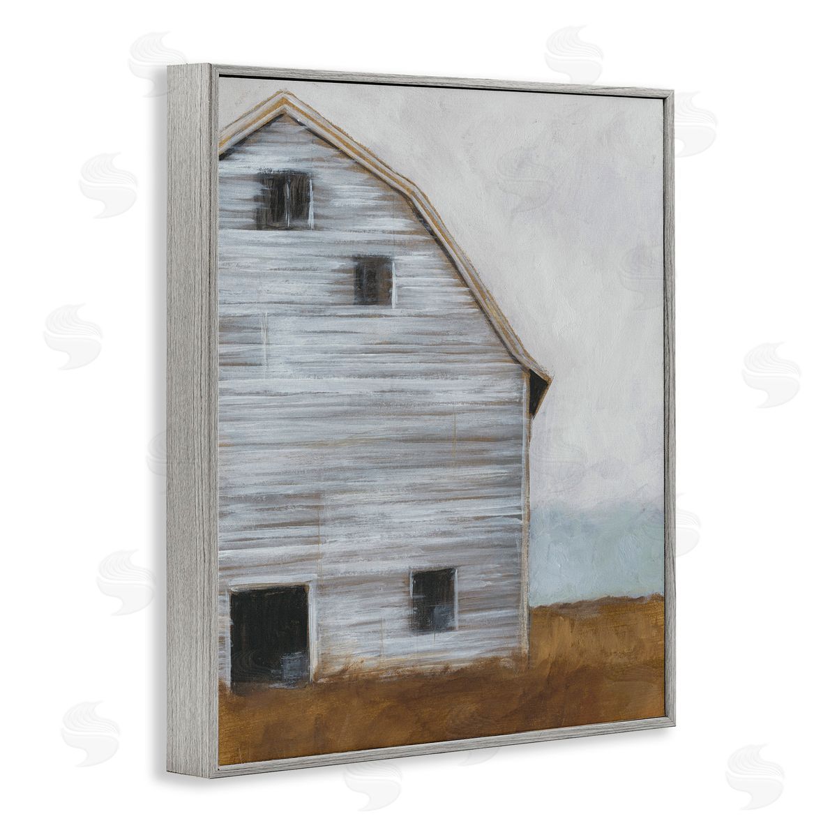 Worn Old Barn Farmhouse Grey Frame Print Wall Art, Home Decor by Ethan Harper