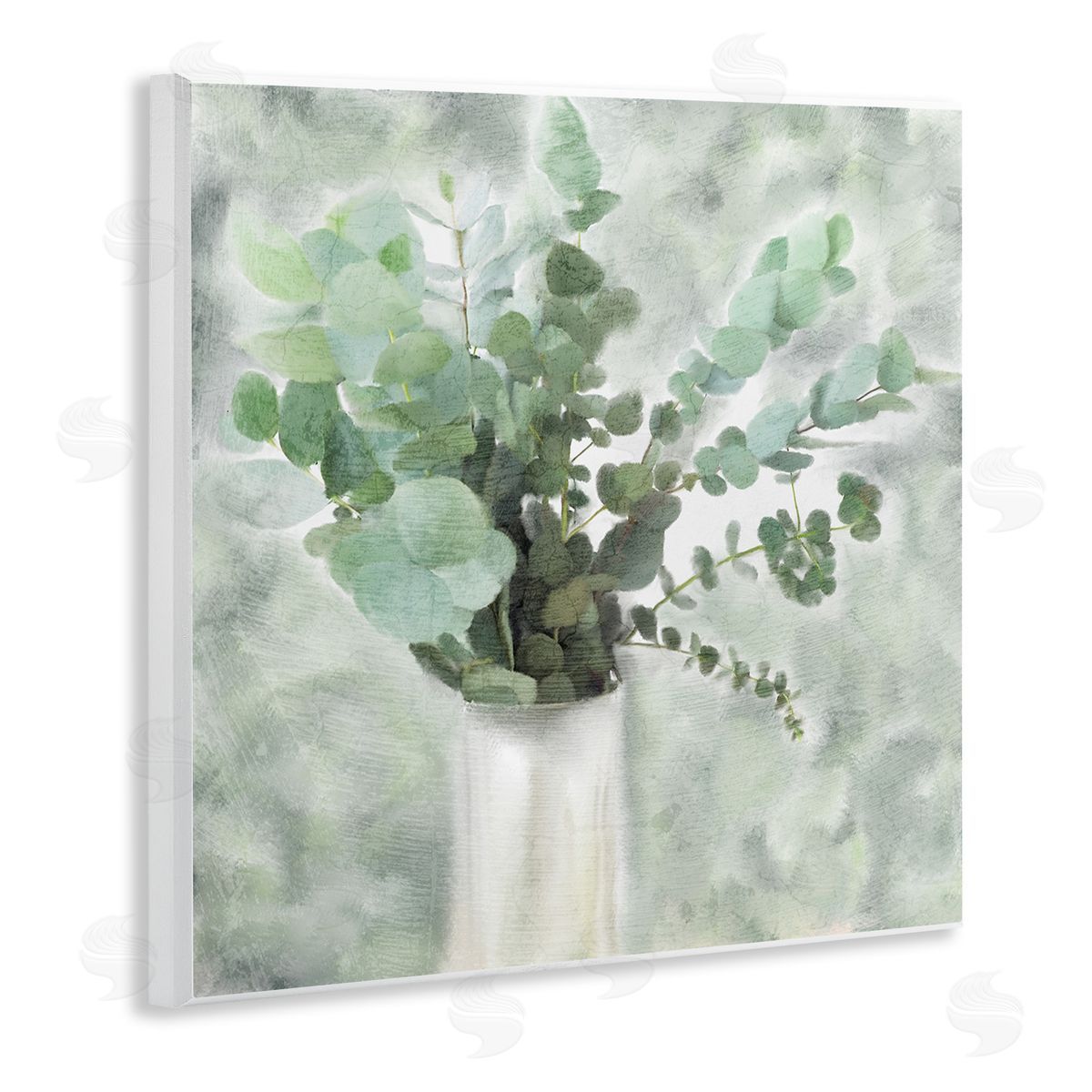 Sage Green Painterly Eucalyptus Wood Plaque Wall Art, Home Decor by Kimberly Allen