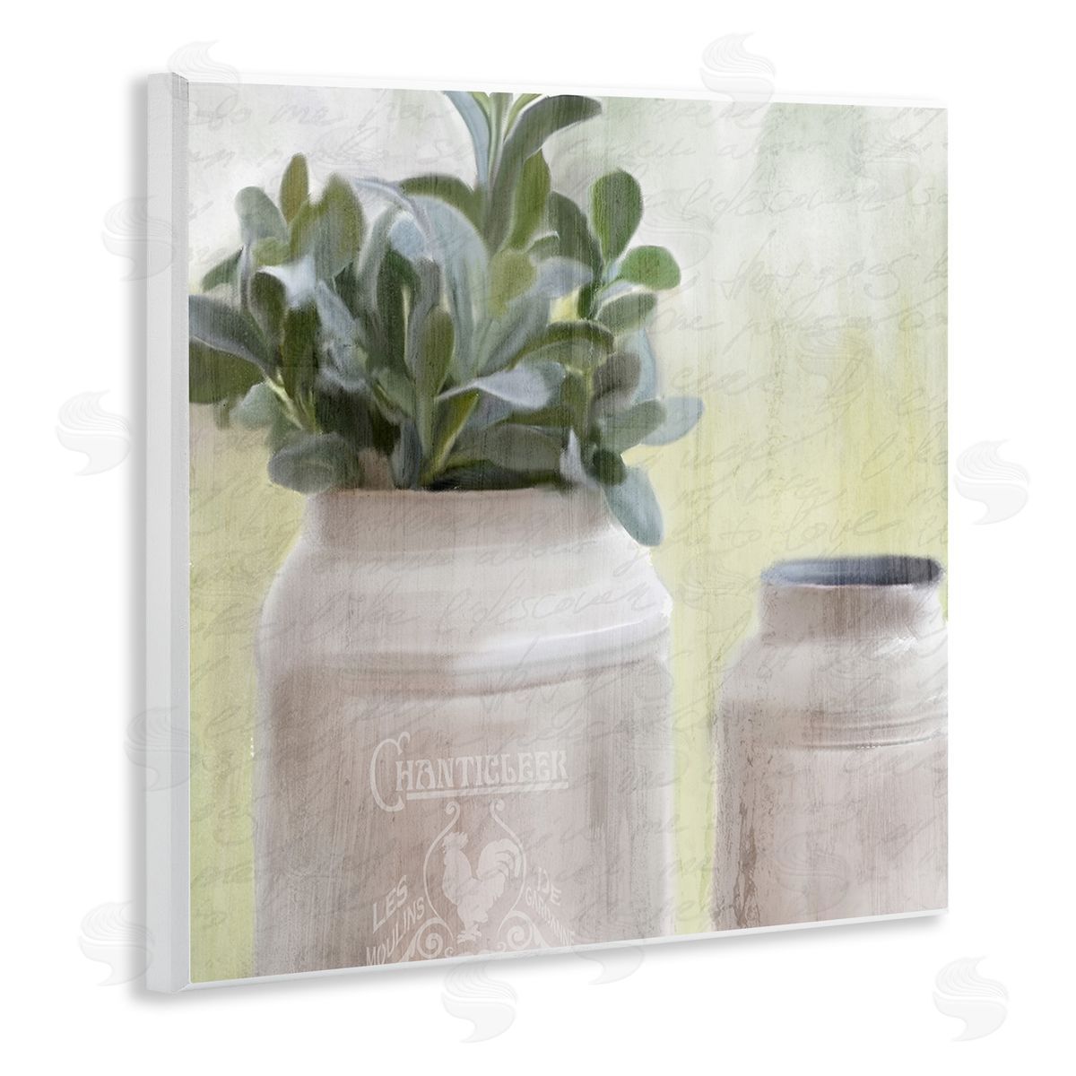 Farmhouse Mill Can with Greenery Wood Plaque Wall Art, Home Decor by Kimberly Allen