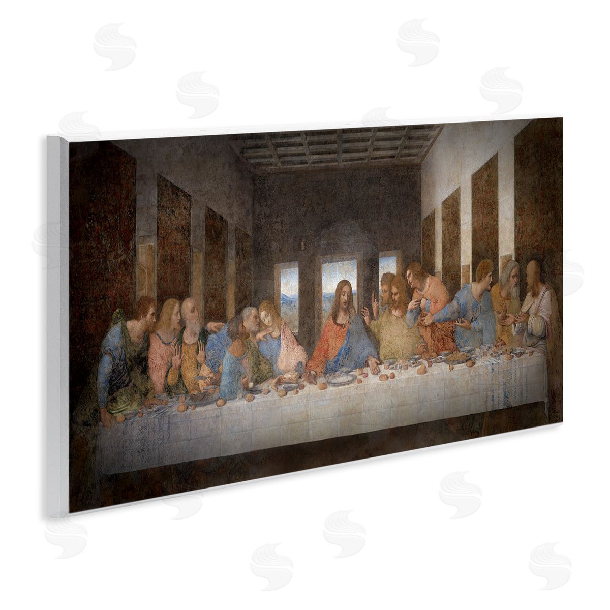Last Supper Religious Classical Painting Wood Plaque Wall Art, Home Decor by Leonardo Da Vinci