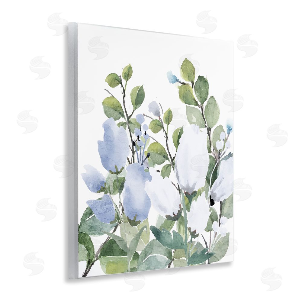 Kim Allen Blue Spring Florals Wall Plaque Art Print