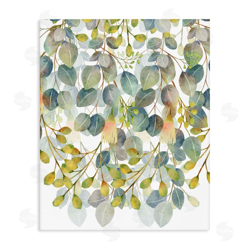Marcus Prime Hanging Layered Botanicals Stretched Canvas Wall Art