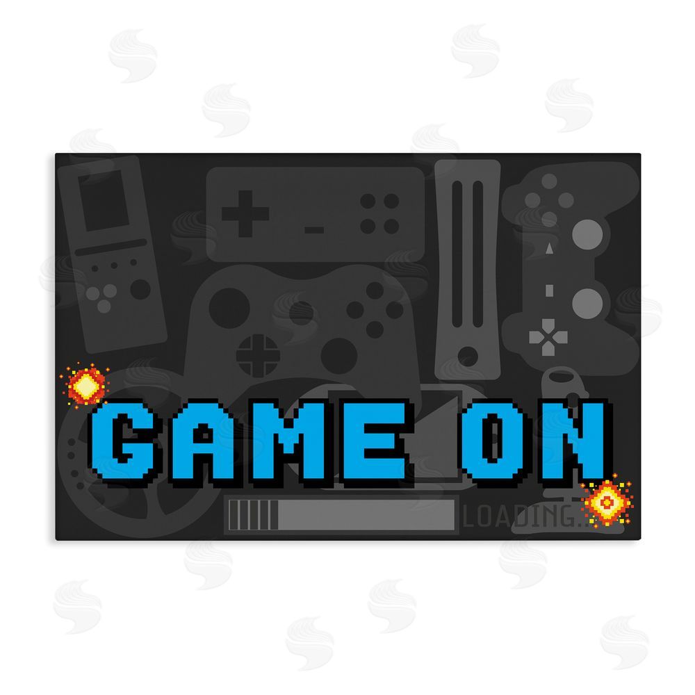 Kim Allen Game On Arcade Stretched Canvas Wall Art