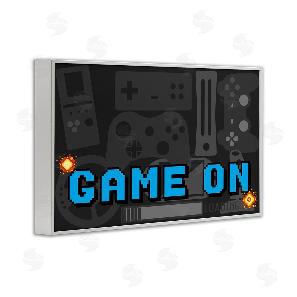 Kim Allen Game On Arcade White Framed Giclee Wall Art Print