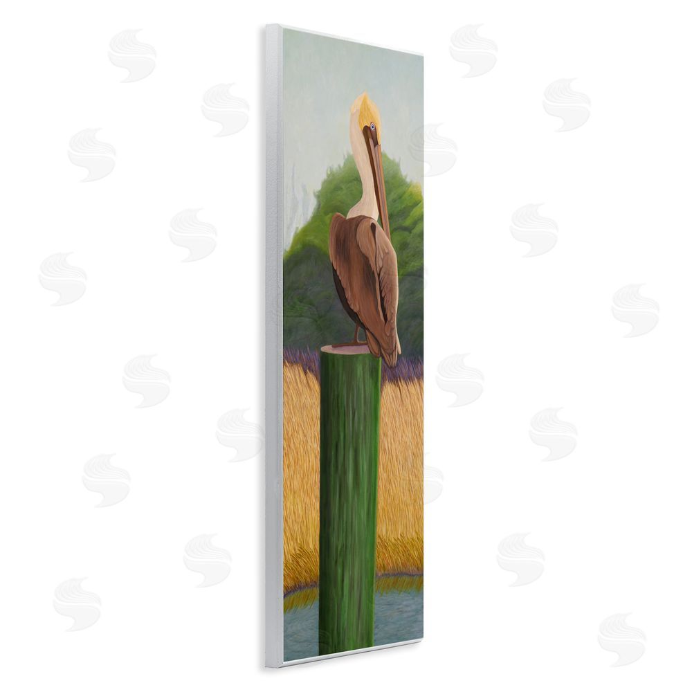 Barbara Fallenbaum Pelican with Blue Eyes Wall Plaque Art Print
