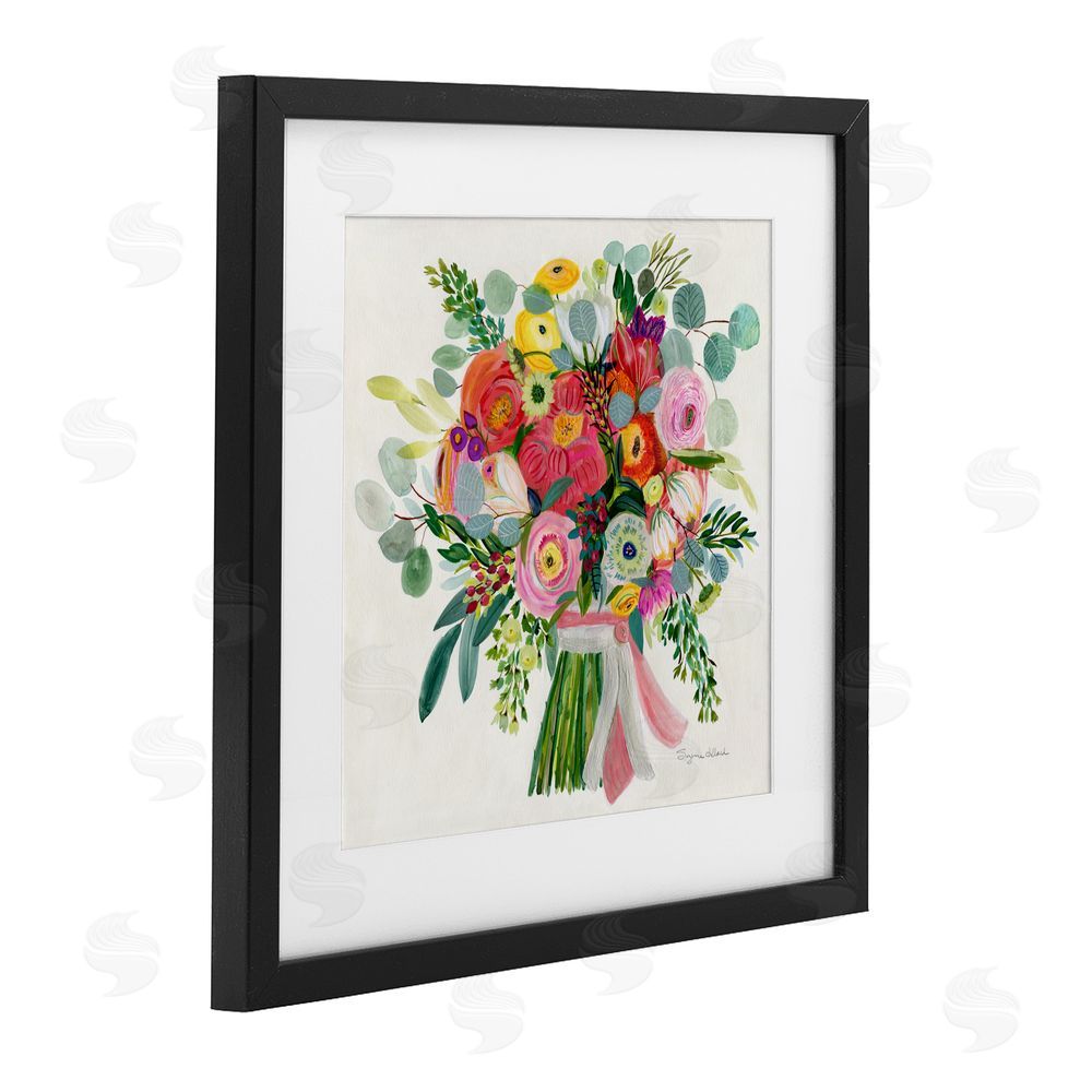 Suzanne Allard Constant Friend Bouquet Black Framed Print Under Glass Wall Art