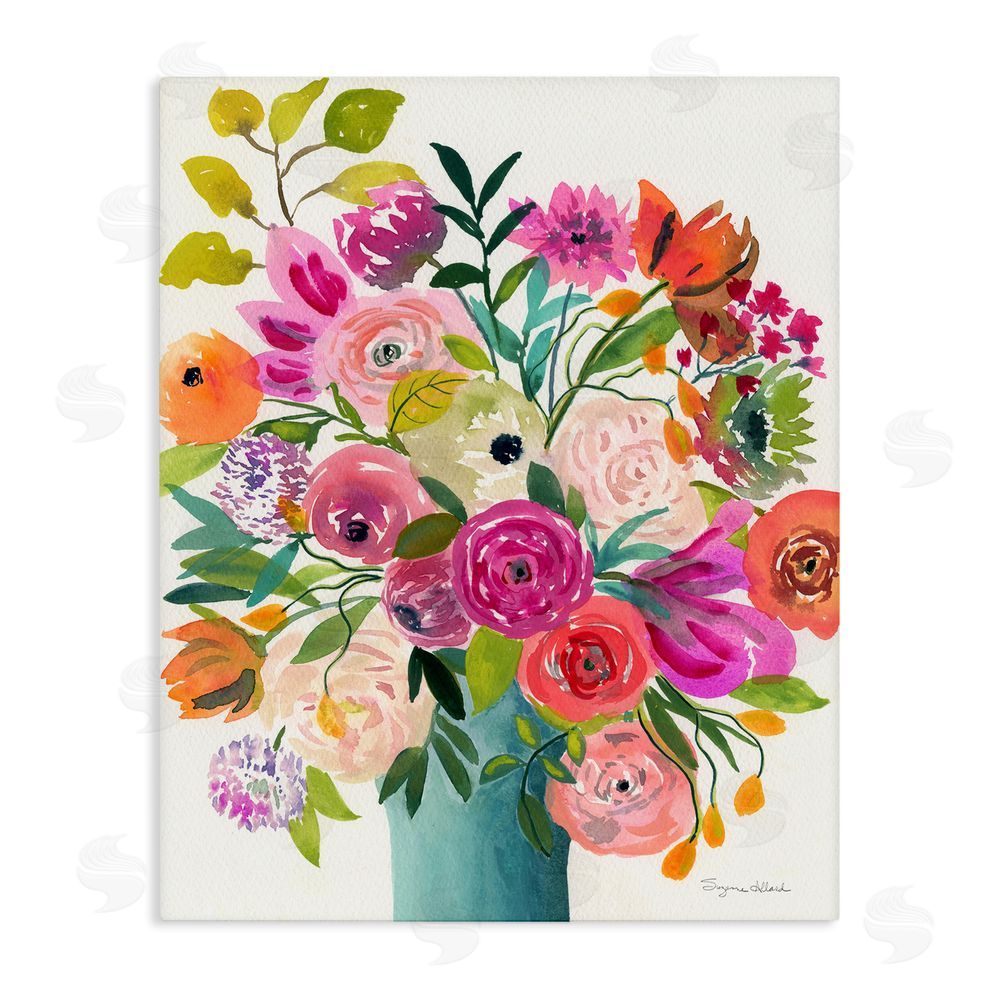 Suzanne Allard Jewel Of Summer Bouquet Stretched Canvas Wall Art