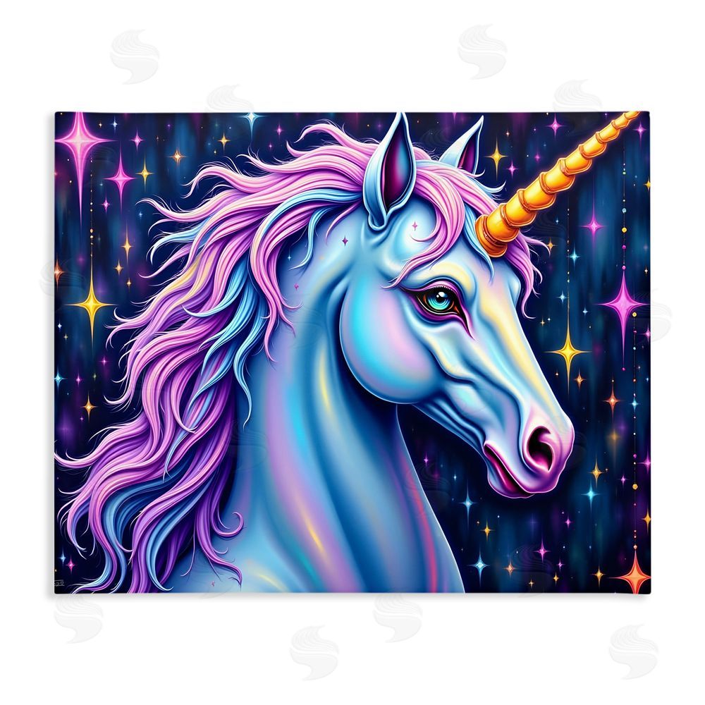 Tabz Jones Star Dancer Unicorn Stretched Canvas Wall Art Print