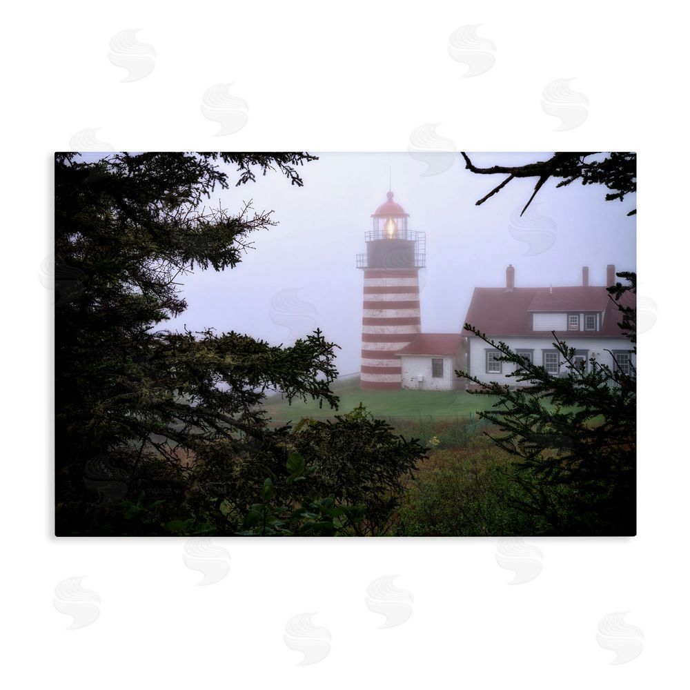 Rick Berk Socked In By Fog Stretched Canvas Wall Art Print