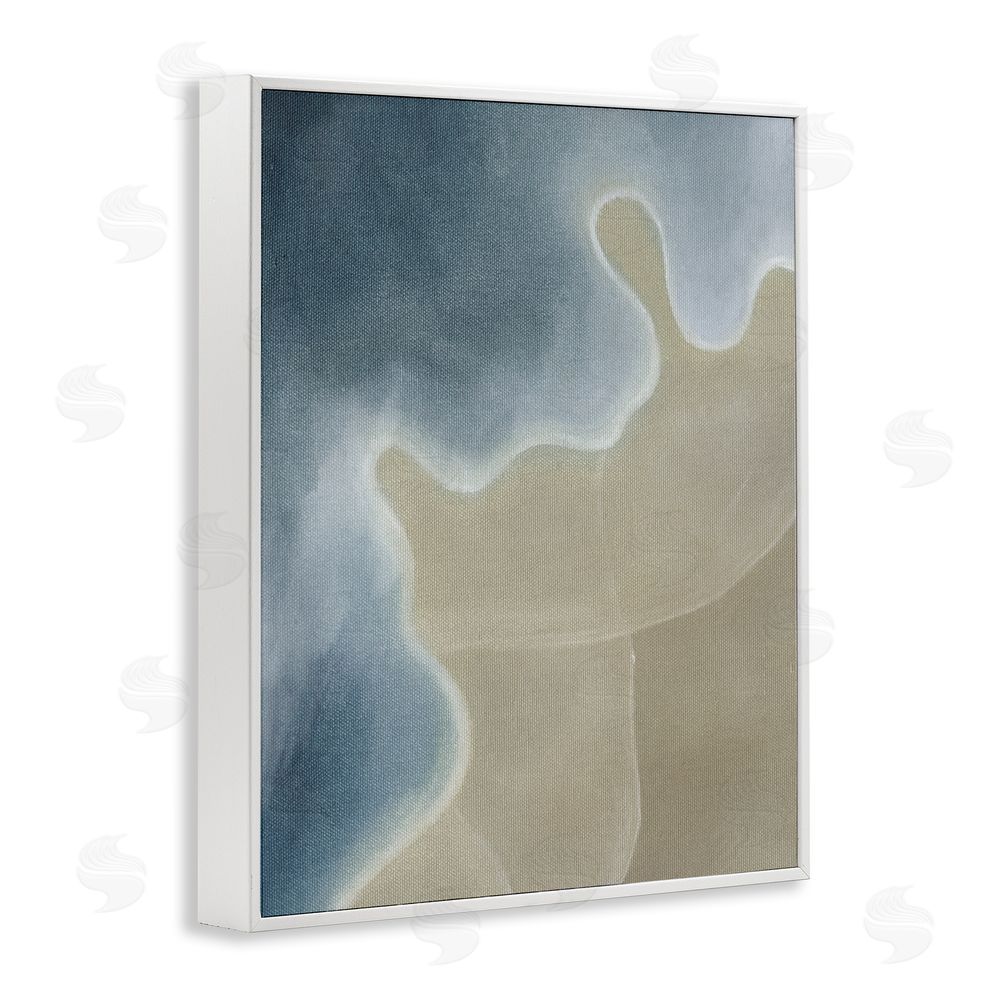 Grace Popp Turning The Tides Abstract White Framed Giclee Wall Art Print