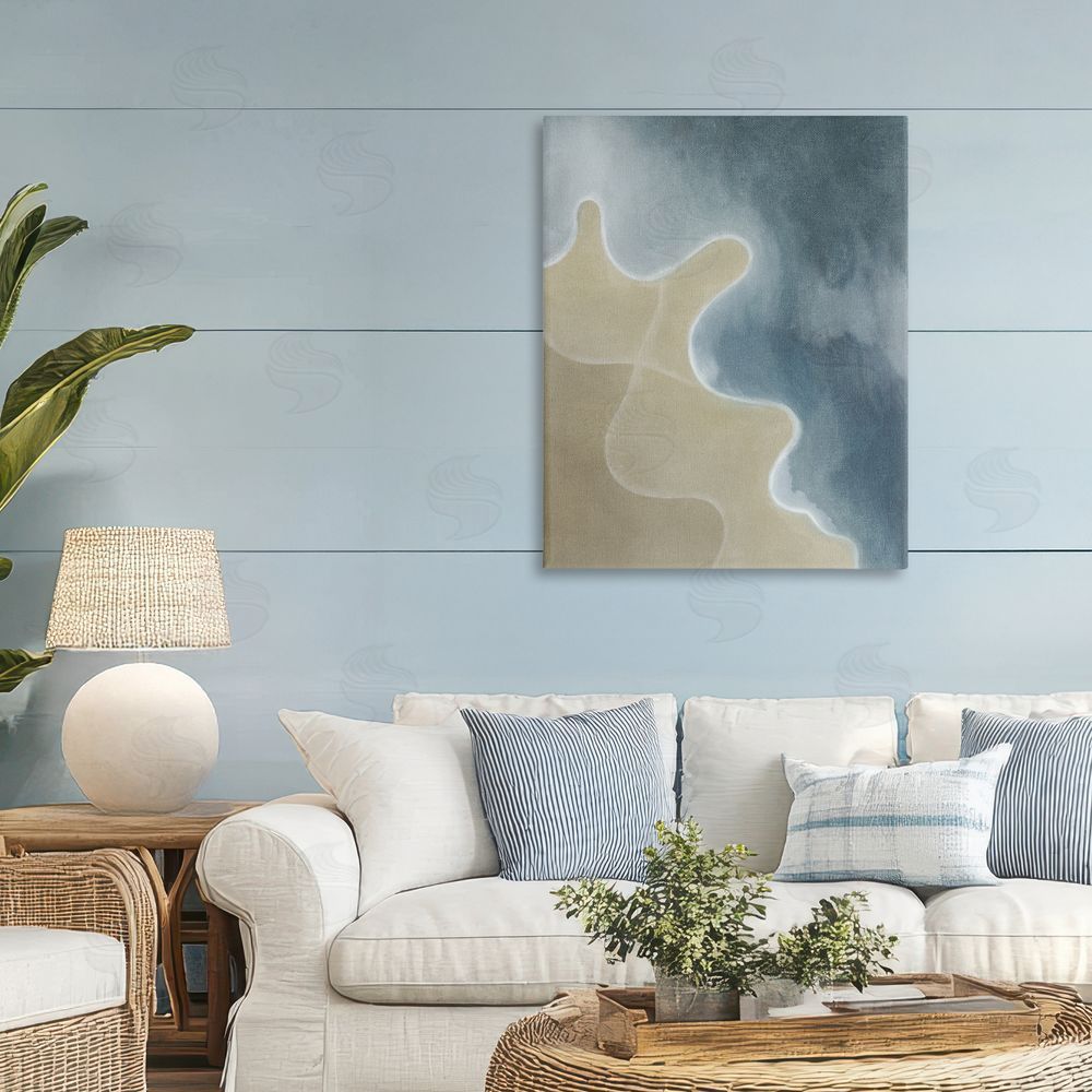 Grace Popp Turning The Tides Contour Stretched Canvas Wall Art Print in Room