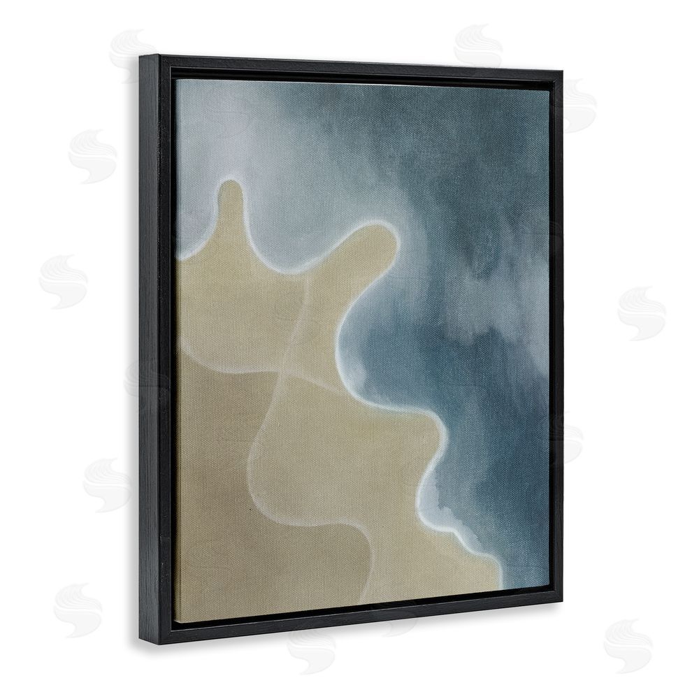 Grace Popp Turning The Tides Contour Black Floating Frame Canvas Wall Art Print