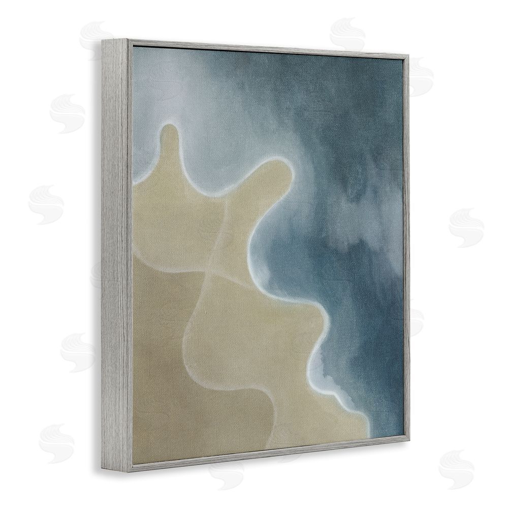 Grace Popp Turning The Tides Contour Gray Framed Giclee Wall Art Print