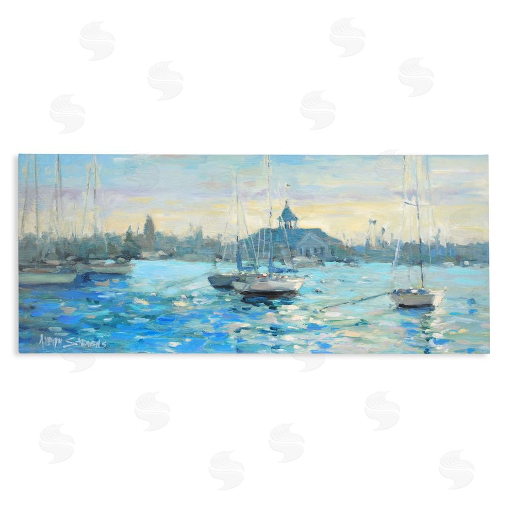 Allayn Stevens Sunday On The Water Stretched Canvas Wall Art Print
