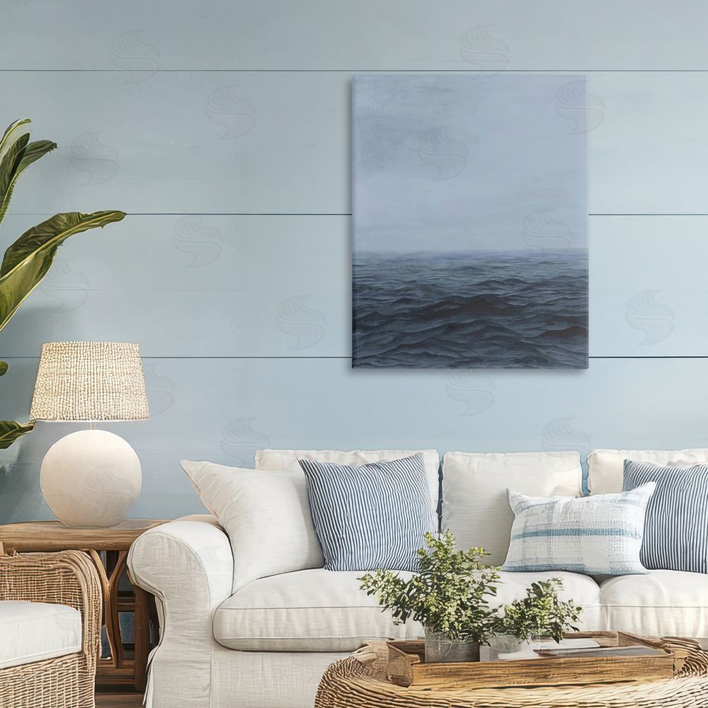 Michael Willett Vast Ocean Expanse Stretched Canvas Wall Art Print in Room