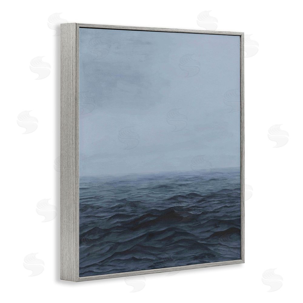 Michael Willett Vast Ocean Expanse Gray Framed Giclee Wall Art Print