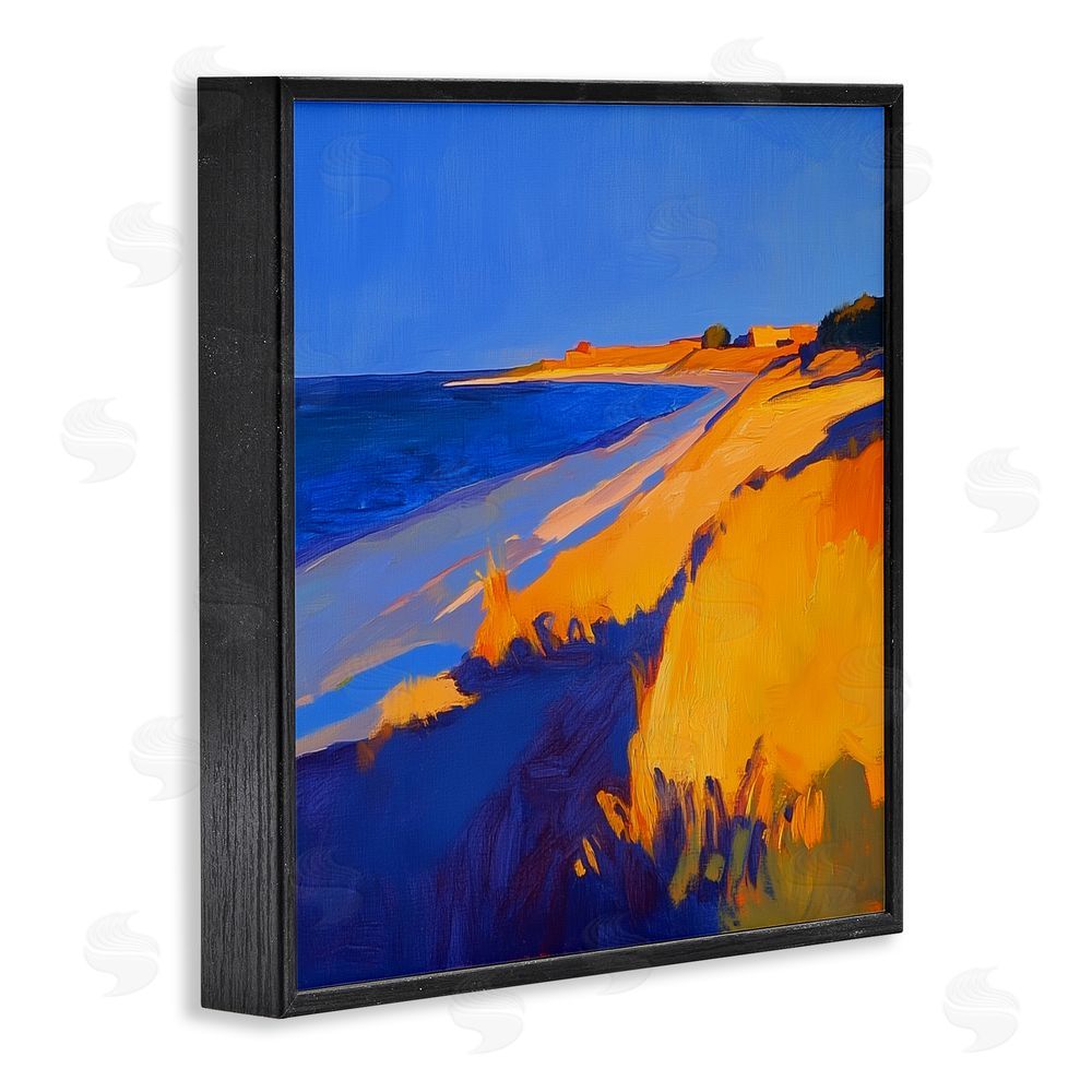 Walker Noble Complimentary Coast Seascape Black Framed Giclee Wall Art Print