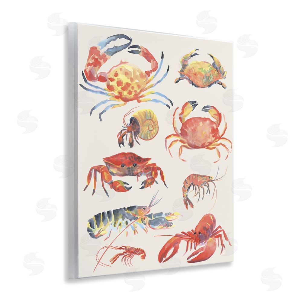 June Erica Vess Nautical Crustacean Collection Wall Plaque Art Print