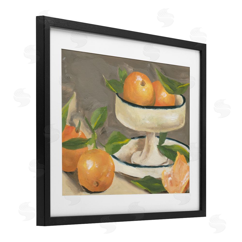 Melissa Wang Citrus In Stillness Black Framed Print Under Glass Wall Art