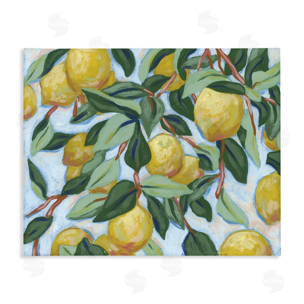 June Erica Vess Summer Citrus Tree Stretched Canvas Wall Art Print