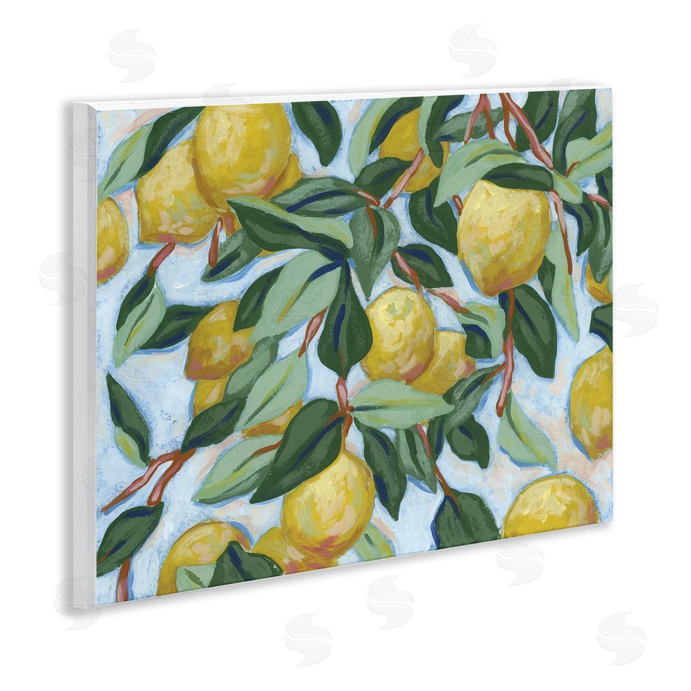 June Erica Vess Summer Citrus Tree Wall Plaque Art Print