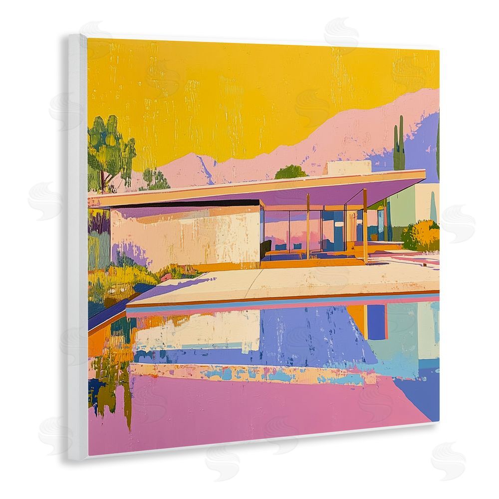 Walker Noble Vivid Case Study House Wall Plaque Art Print