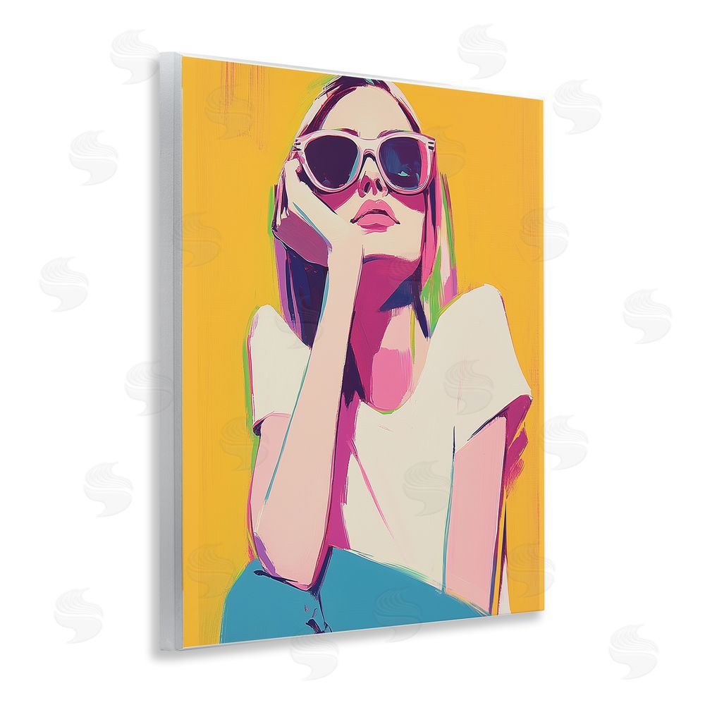 Walker Noble Chroma Shades Girl Wall Plaque Art Print