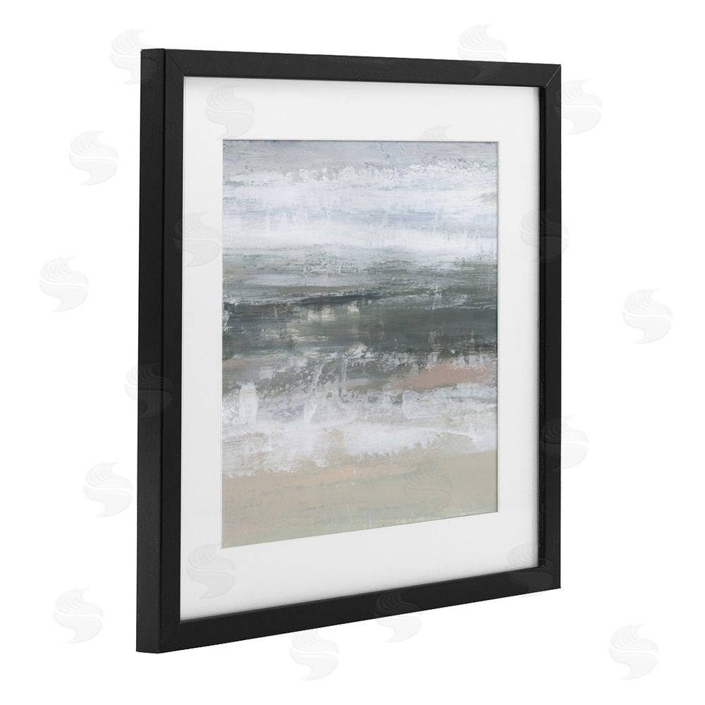 Ethan Harper Subdued Pastel Tides Black Framed Print Under Glass Wall Art