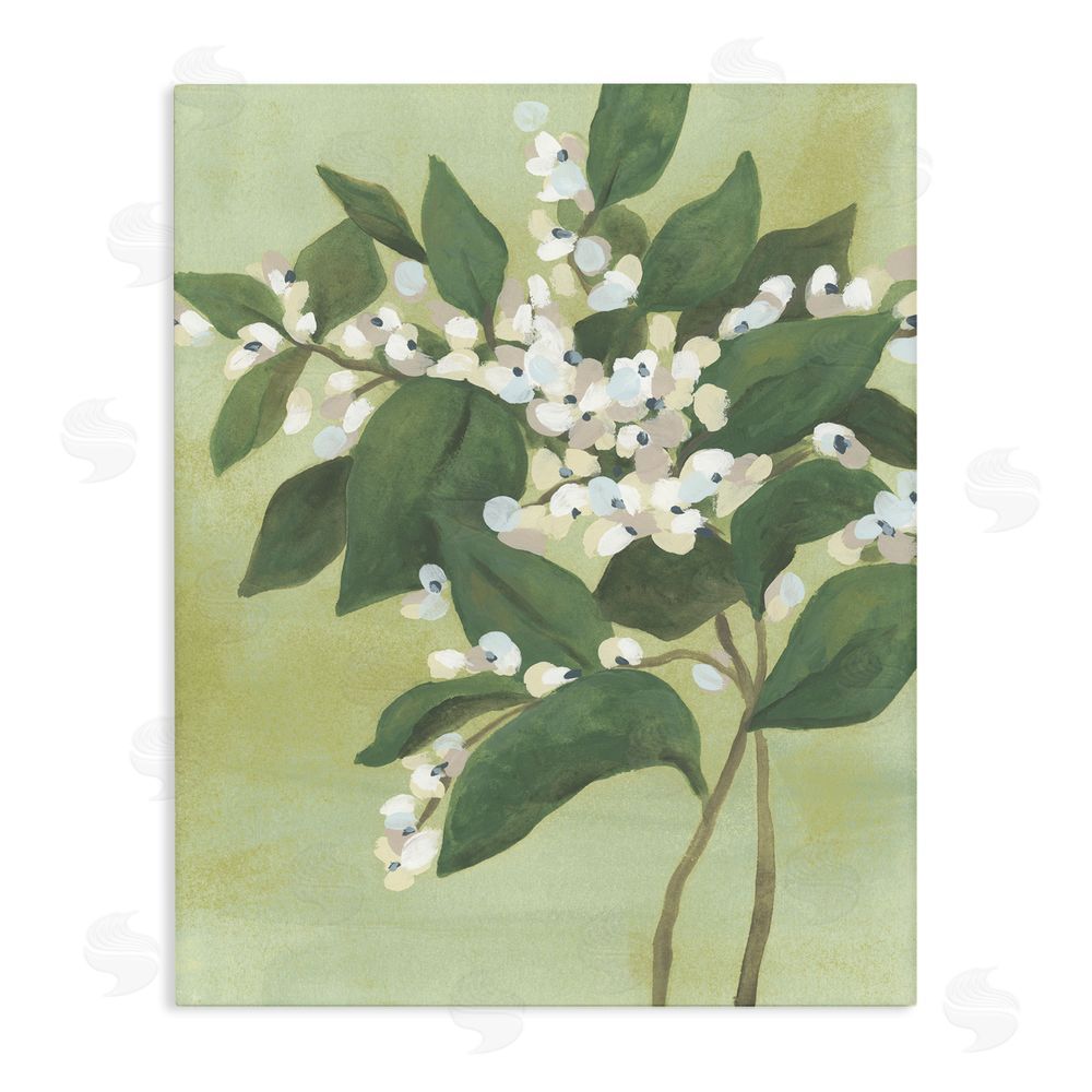 June Erica Vess Verdant Branch Bloom Stretched Canvas Wall Art Print