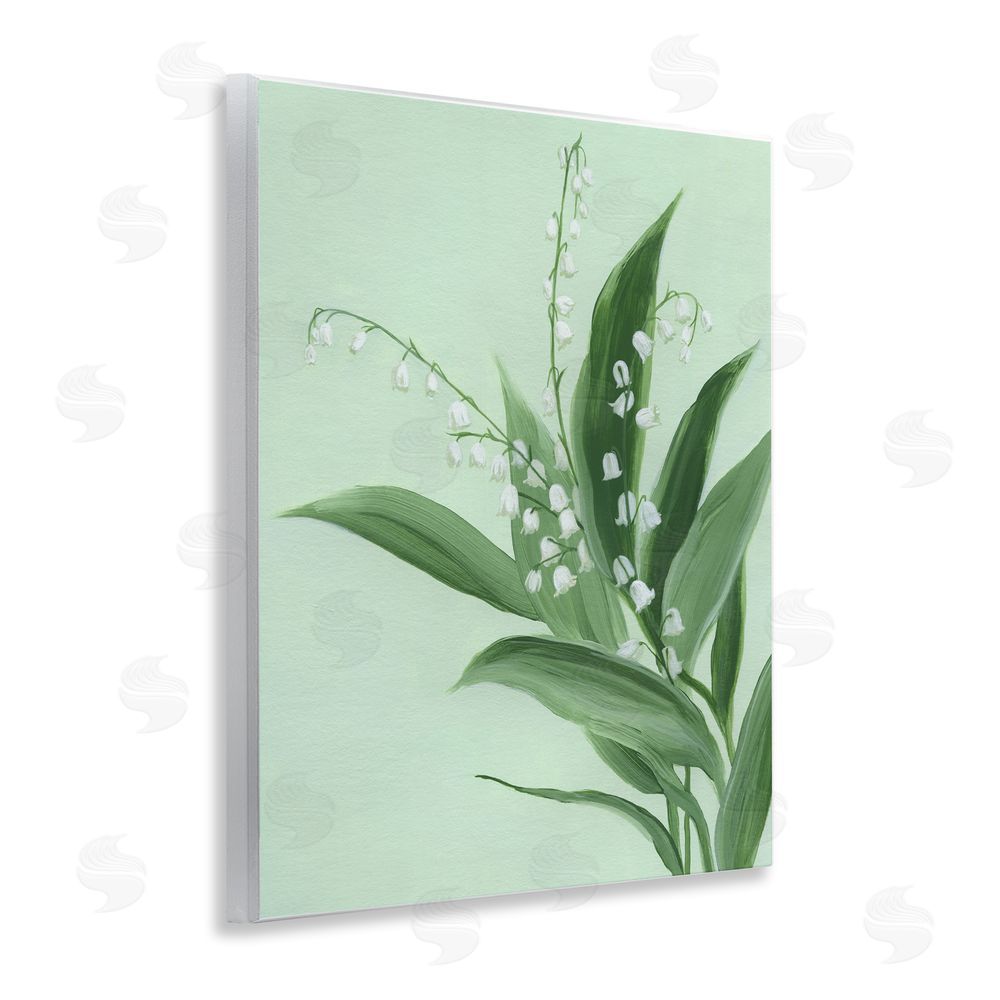 Grace Popp Gentle Lily of Valley Wooden Wall Plaque Art Print