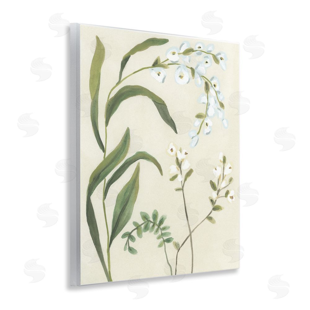 June Erica Vess Soft Snowdrop Stems Wall Plaque Art Print