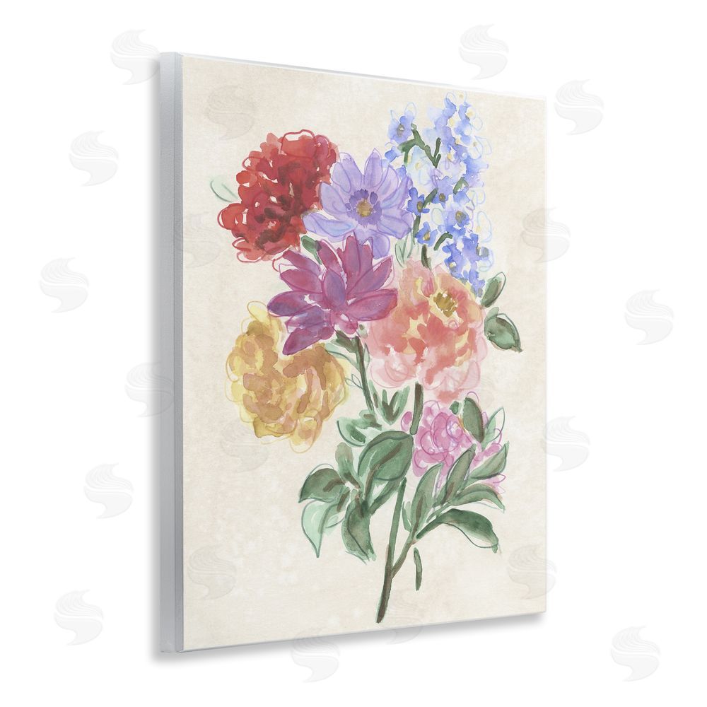 June Erica Vess Blooms On Parchment Wall Plaque Art Print