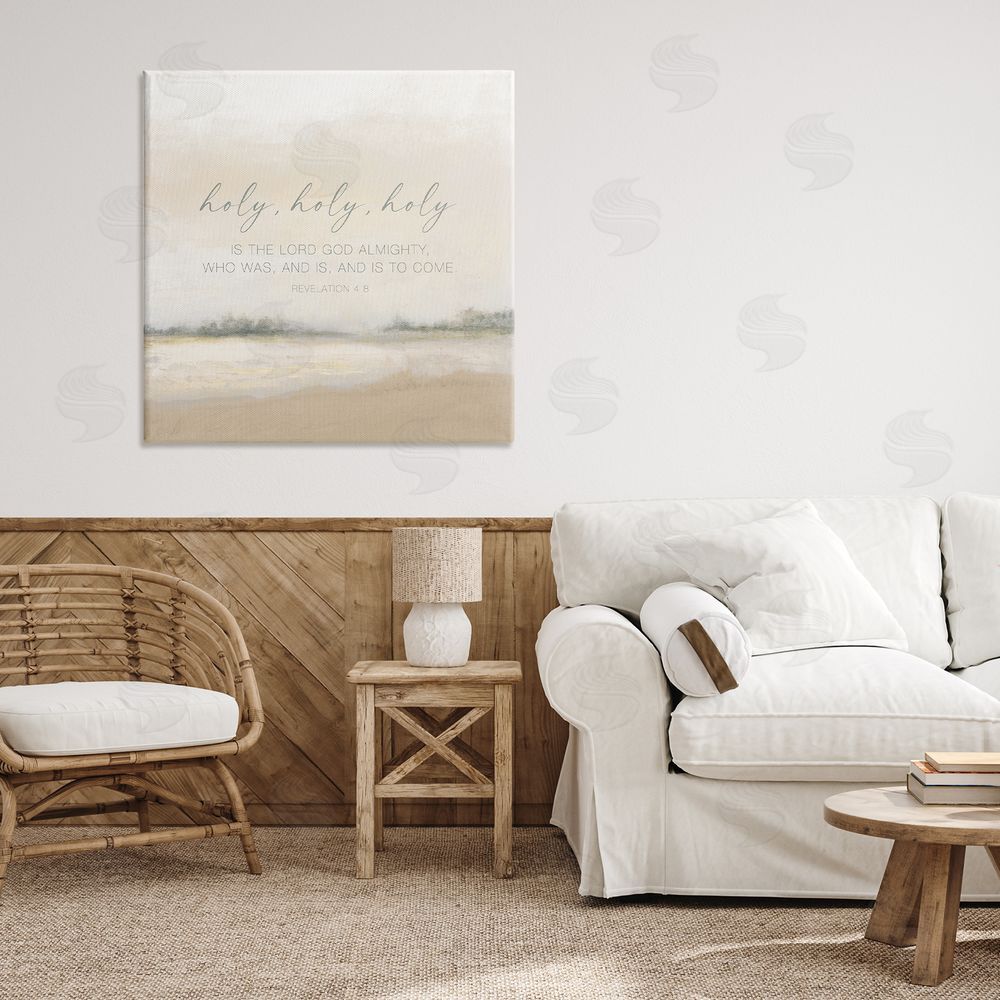 Sundance Graphics Holy Revelation Proverb Canvas Wall Art Print in Room