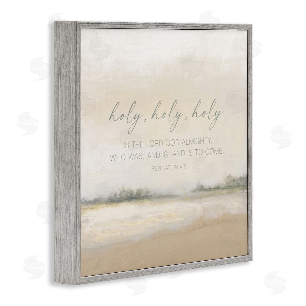 Sundance Graphics Holy Revelation Proverb Gray Framed Giclee Wall Art Print