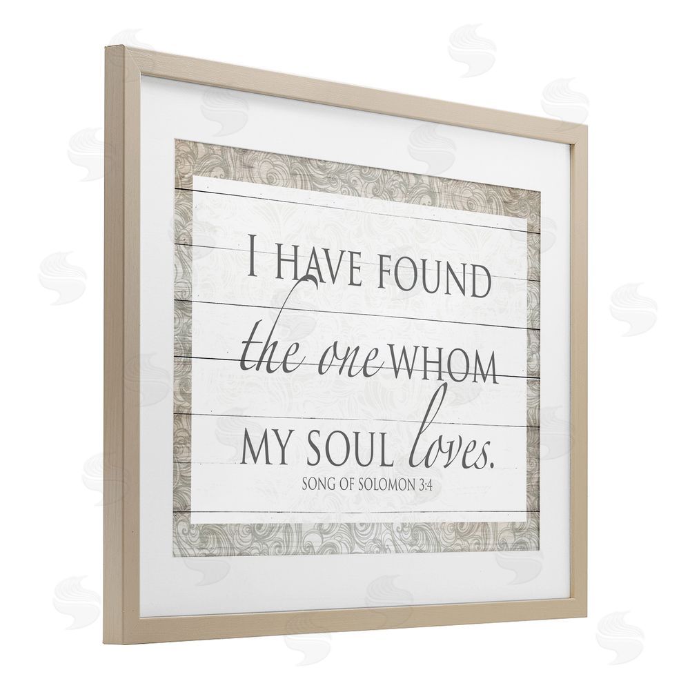 Sundance Graphics The One Whom My Soul Loves Birch Framed Print Under Glass Wall Art