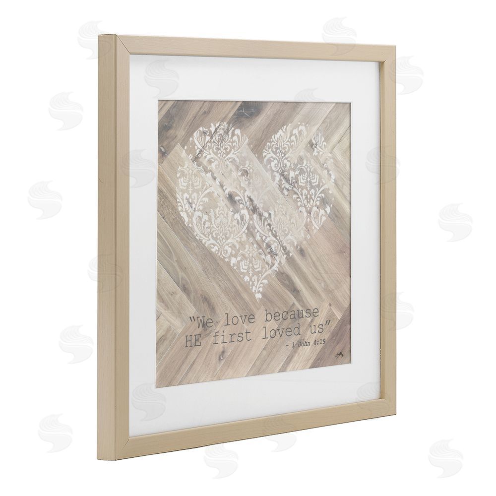 Sundance Graphics He Loved Us First Birch Framed Print Under Glass Wall Art