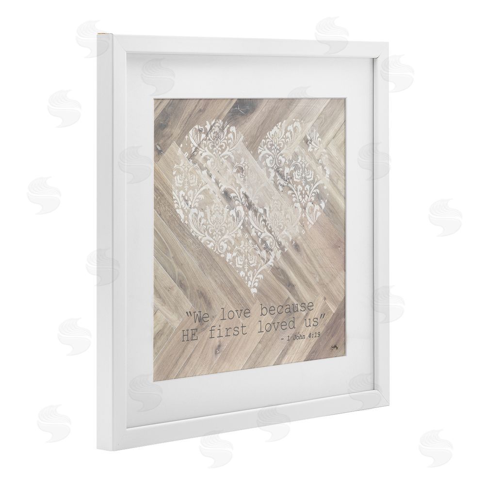 Sundance Graphics He Loved Us First White Framed Print Under Glass Wall Art