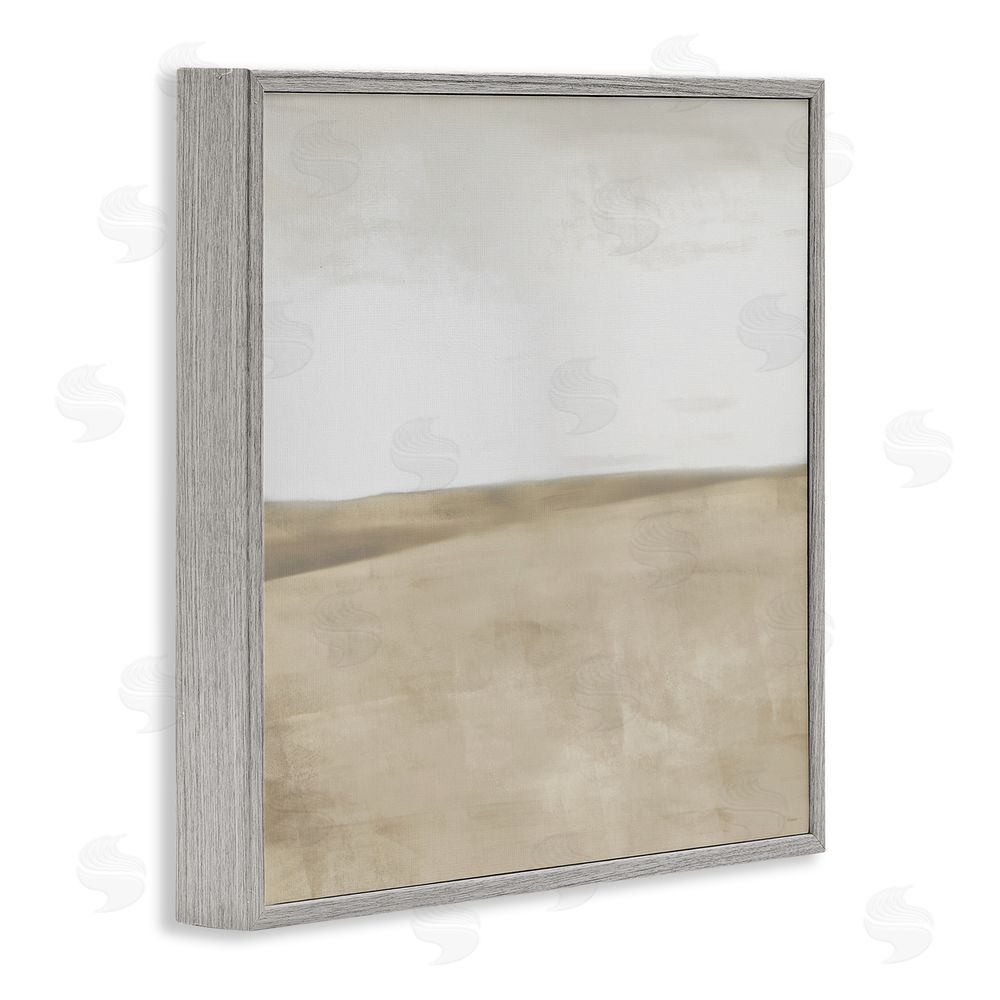 Sundance Graphics Muted Smooth Hills Gray Framed Giclee Wall Art Print