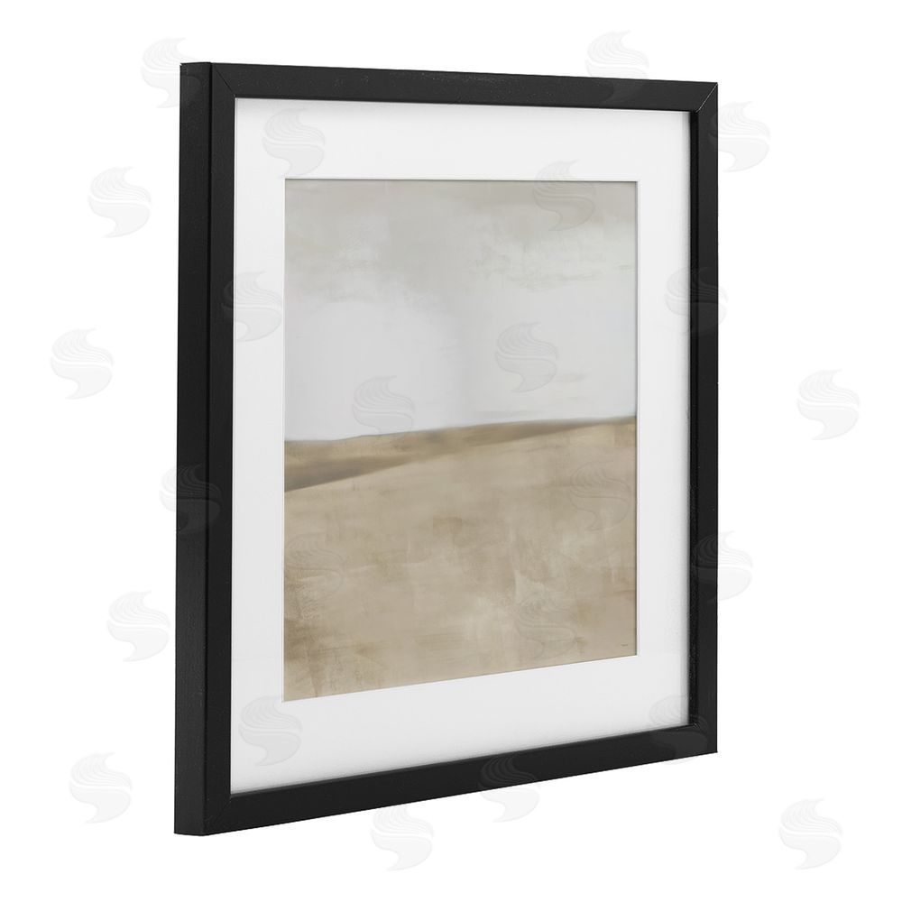 Sundance Graphics Muted Smooth Hills Black Framed Print Under Glass Wall Art