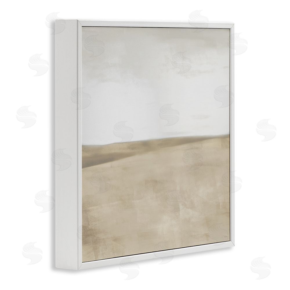 Sundance Graphics Muted Smooth Hills White Framed Giclee Wall Art Print
