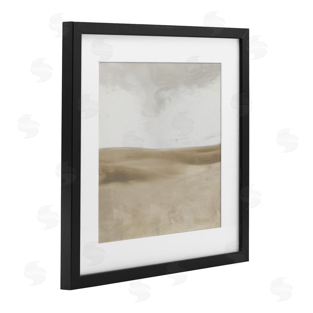 Sundance Graphics Smooth Neutral Hills Black Framed Print Under Glass Wall Art