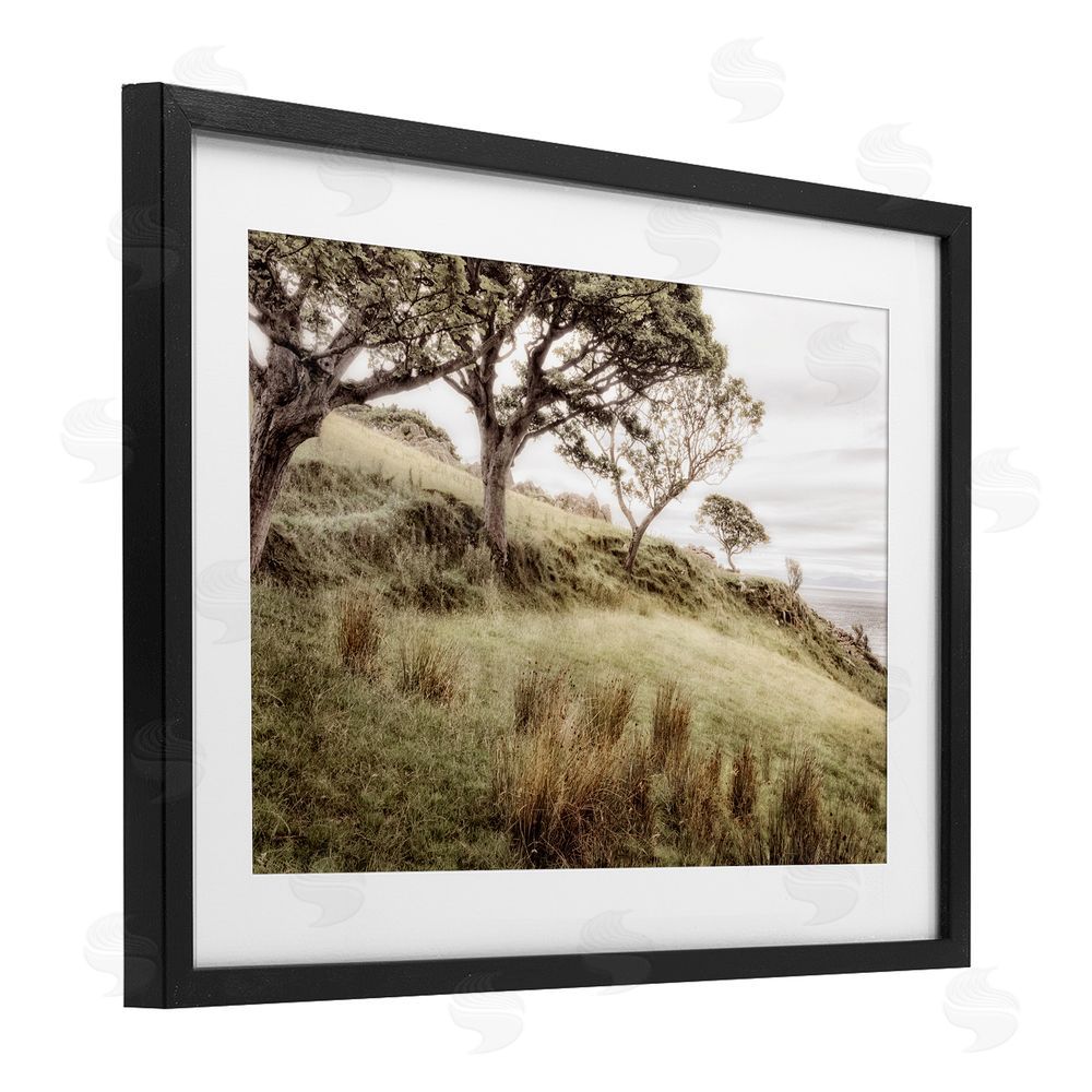 Sundance Graphics Irish Hillside Landscape Black Framed Print Under Glass Wall Art