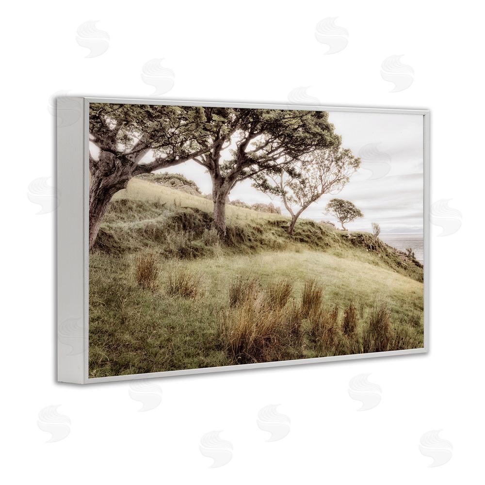 Sundance Graphics Irish Hillside Landscape White Framed Giclee Wall Art Print