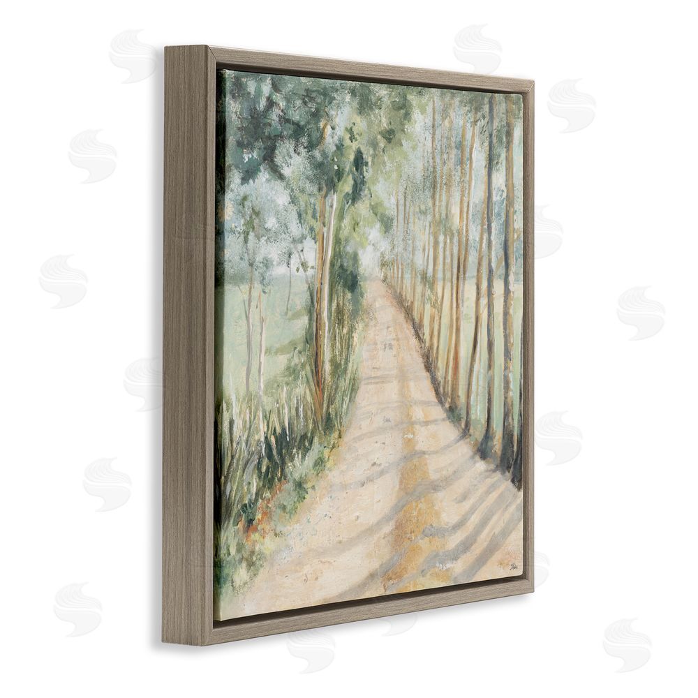 Sundance Graphics Camino A Casa Pathway Brown Floating Frame Canvas Wall Art Print