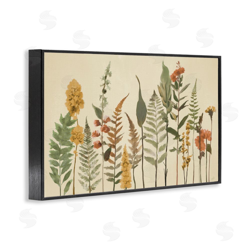 Sundance Graphics Fall Toned Botanics Black Framed Giclee Wall Art Print