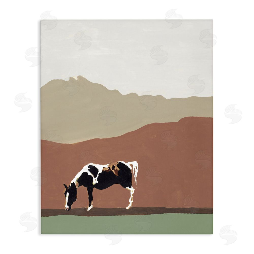 Sundance Graphics Modern Mountains Horse Canvas Wall Art Print