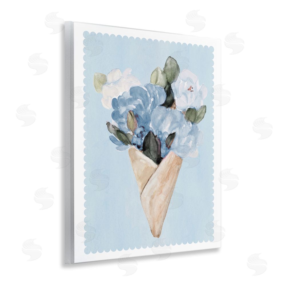 Sundance Graphics Blue Gift Bouquet Wall Plaque Printed Art