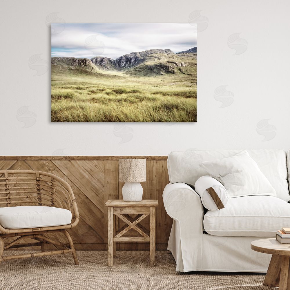 Sundance Graphics Irish Countryside Hills Canvas Wall Art Print in Room